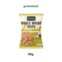 DELALITA Whole Wheat Chips รสซาวครีมและหัวหอม (30g)