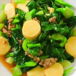 ข้าวหน้าผัดคะน้าหมูสับ, เต้าหู้ไข่สด