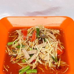 ตำปูปลาร้าหมูยอ