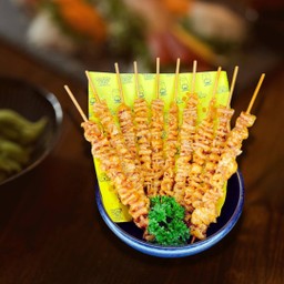 หนังไก่ทอดซอสเทริยากี 10 ไม้