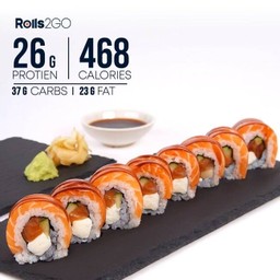Philly Salmon Protein Roll - ฟิลลี่แซลมอนโปรตีนโรล