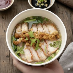 เกาเหลา หมูแดง หมูกรอบ