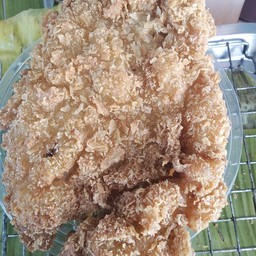 หมูพวง ผักทอด ตลาดแยกเจ