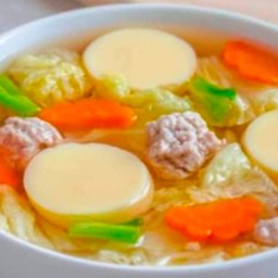 ต้มจืดเต้าหู้ไก่สับ