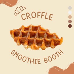 Sugar croffle Smoothie booth (เคลือบนํ้าตาลคาราเมล)