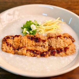 โจ๊กเปล่า + หมูทอดโจ๊กสามย่าน เจ้าแรก