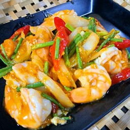 กุ้งผัดไข่เค็ม