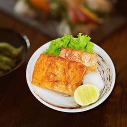2196. Salmon Harasu Shio Yaki-Grilled Salmon Belly with Salt