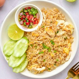 ข้าวผัดมังสวิรัติ