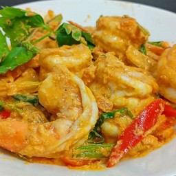 กุ้งผัดไข่เค็ม