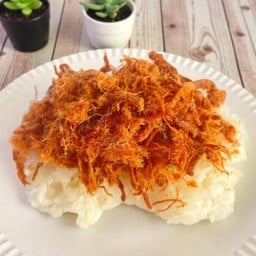ข้าวเหนียวหมูฝอย & ชาไทย (สูตรเข้ม)