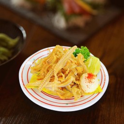 กระดูกปลาทรายทอดกรอบ