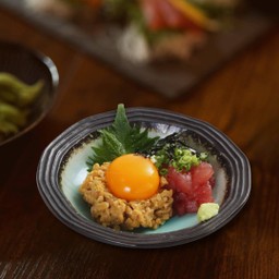 ถั่วหมักญี่ปู่น และ ปลาทูน่า