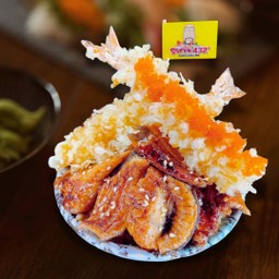 ข้าวหน้าปลาไหล กุ้งเทมปุระ