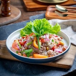 ยำวุ้นเส้นโบราณหมูสับ