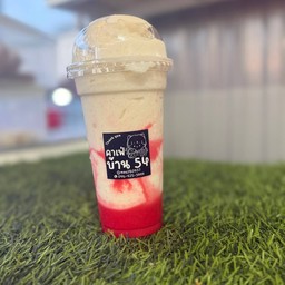 มะพร้าวนมสดปั่น สตอเบอร์รี่ปั่น