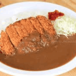 ข้าวแกงกะหรี่หมูสันในทอด