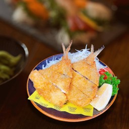 ปลาอาจิ ทอดเกลดขนมปังทาร์ทาร์ซอส