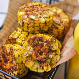 คอร์นริปข้าวโพดหวานย่างอบสไตส์อเมริกัน