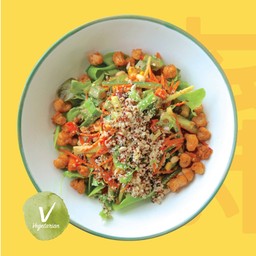 สลัดกระเจี๊ยบเขียวสาหร่ายควินัวเจ