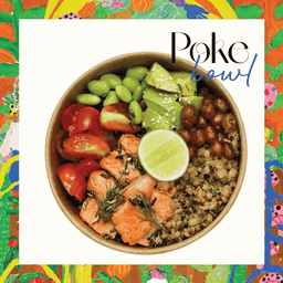 ข้าวโบล์วแซลมอนย่างมัลติเกรน