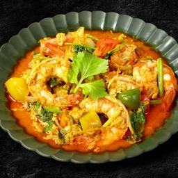 กุ้งผัดผงกะหรี่