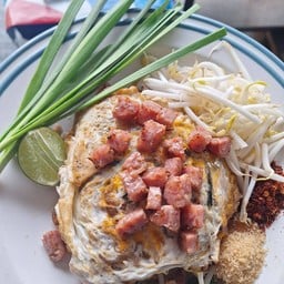 วุ้นเส้น (แหนม) (ไข่คู่)+ กุ้งแห้งทอด