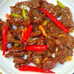 หมูทอด.โรยพริกสด.เกลือ