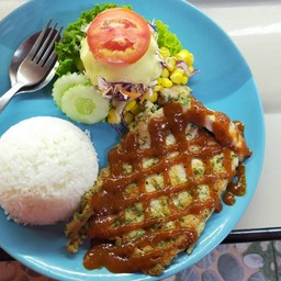 pork BBQ riceข้าวหน้าหมูบาร์บีคิว