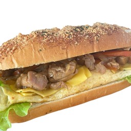 เบอร์เกอร์ ไก่เทอริยากิชีสออมแลต