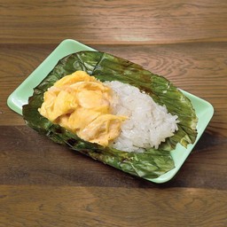 ข้าวเหนียวมูนทุเรียนย่าง (ตามฤดูกาล)