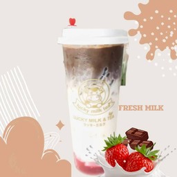 โกโก้ลาเต้ สตรอเบอรี่🍓🍫