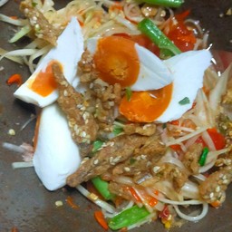 ตำไทยไข่เค็ม