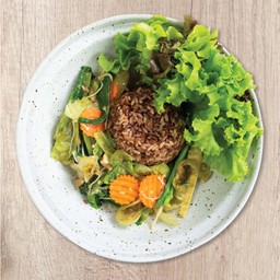 ข้าวผัดผักรวมจากสวน