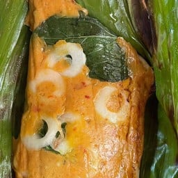 ห่อหมกหน้าปลาหมึก