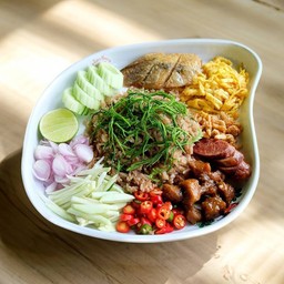 ข้าวคลุกกะปิสามหอม