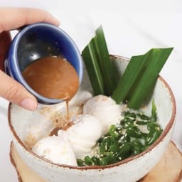 ลอดช่องกะทิสด เส้นต้นอ่อนข้าวสาลีปราศจากแป้ง