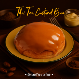 ปังกลมสังขยาชาไทย