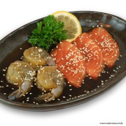 แซลมอน & กุ้งดอง