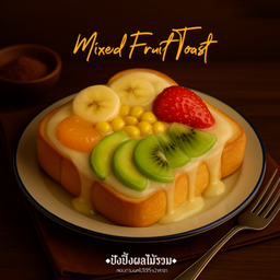 ปังปิ้งผลไม้รวม (สอบถามผลไม้หน้าสาขา)