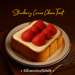 ปังปิ้งสตรอว์เบอร์รีครีมชีส