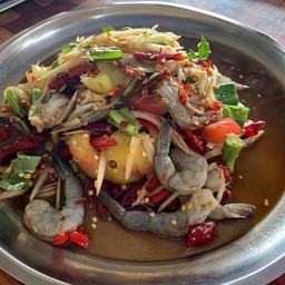 ตำกุ้งสด