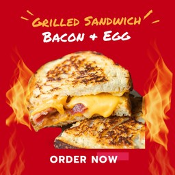 Bacon & Egg Grilled Sandwich