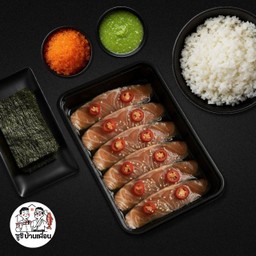 แซลมอลดอง+ข้าวถ้วยใหญ่สาหร่ายไข่กุ้งซีฟู้ด