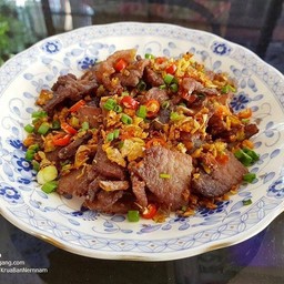 เนื้อทอดคั่วพริกเกลือ
