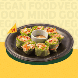 โรลหมี่เต้าหู้เทมเป้มิโซะซอสเจ