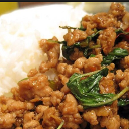 ข้าวกระเพราหมูสับ