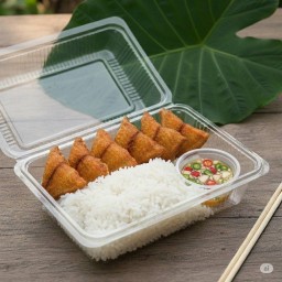 ข้าวปลานิลทอด