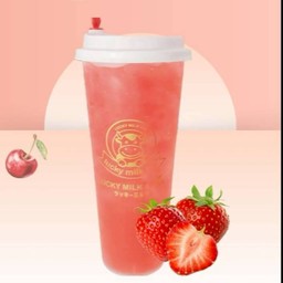 ชาเขียวสตรอเบอรี่🍓