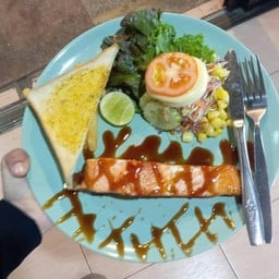 salmon teriyaki สเต็กปลาแซลมอนซอสเทอริยากิ